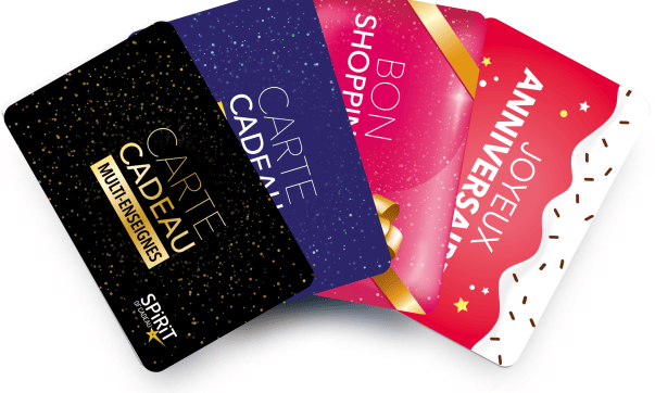 cartes cadeau spirit