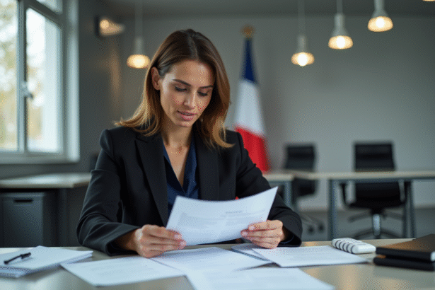 Femme professionnelle en réunion dans un bureau moderne