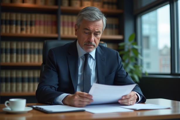 Homme d'affaires en réunion dans un bureau moderne